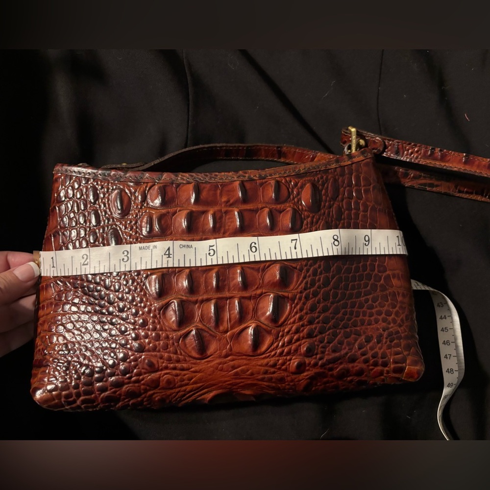Brahmin Mini Pecan Melbourne Crocodile Handbag - Picture 5 of 16